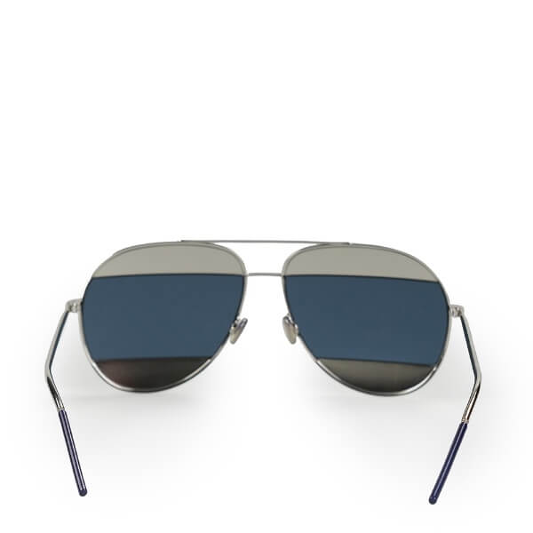 Christian Dior - Metallic Silver Split Sunglasses